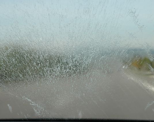 Blinde Scheibe (Foto: TÜV) Blinde Scheibe (Foto: TÜV)