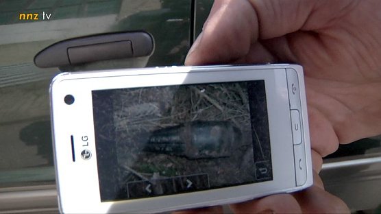 Granate gefunden (Foto: nnz)