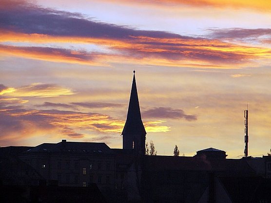 Morgenrot über Nordhausen (Foto: nnz) Morgenrot über Nordhausen (Foto: nnz)