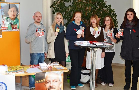 Spendenaktion in der FH (Foto: privat)