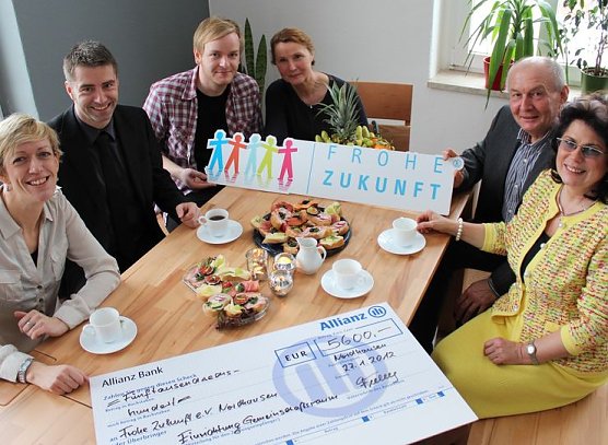 Spende beim Frühstück (Foto: privat) Spende beim Frühstück (Foto: privat)