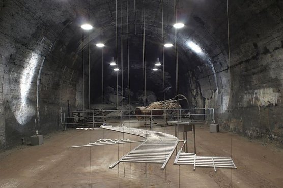 Blick in den Fahrstollen A (Foto: Gedenkstätte) Blick in den Fahrstollen A (Foto: Gedenkstätte)