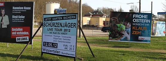 Plakate, Plakate, Plakate (Foto: nnz)