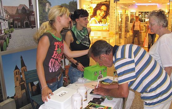 Werbung f&uuml;r das 40. (Foto: Bergmann)