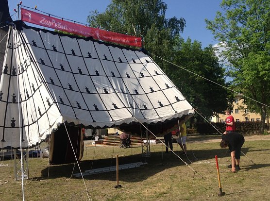 Aufgebaut (Foto: J. Piper)