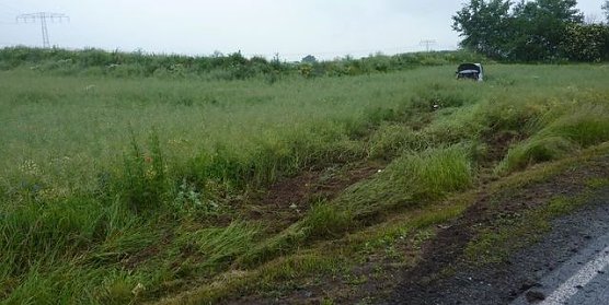 Spuren des Unfalls (Foto: nnz)