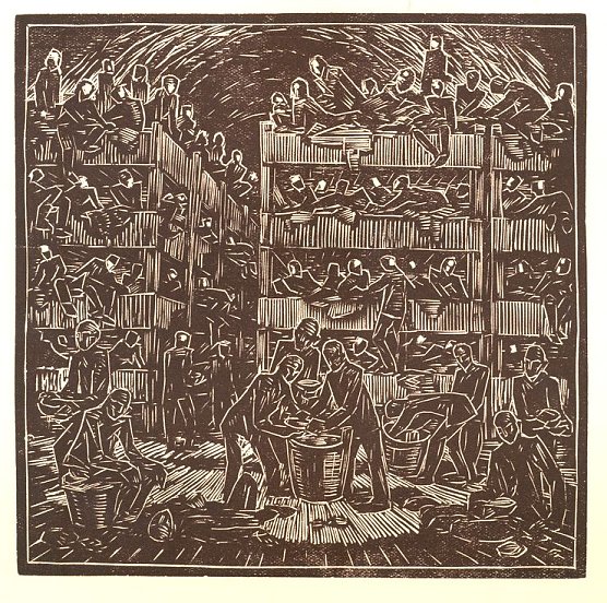 "Wohnen im Stollen" (Foto: Stiftung Gedenkst&auml;tten Buchenwald und Mittelbau-Dora)