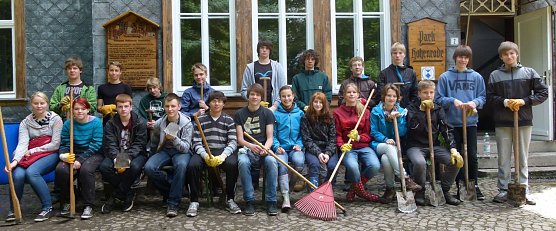 Arbeiten im Park (Foto: privat)