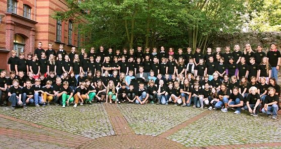 Die 5kl&auml;ssler wurde begr&uuml;&szlig;t (Foto: privat)