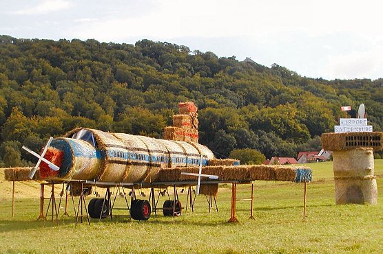 Die erste Maschine ist gelandet (Foto: E. Seifert)