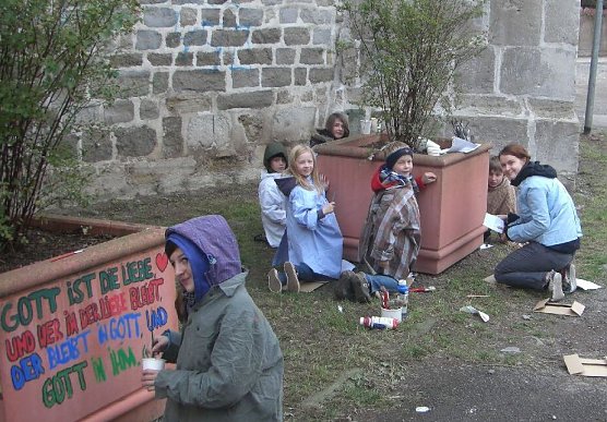 Handwerker in den Ferien (Foto: F. Tuschy)