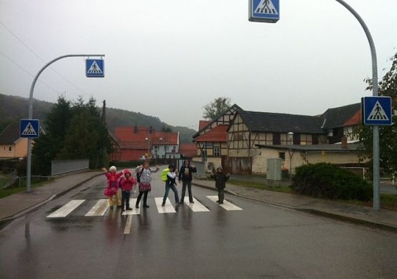 Zebrastreifen in Stempeda (Foto: D. Basler)