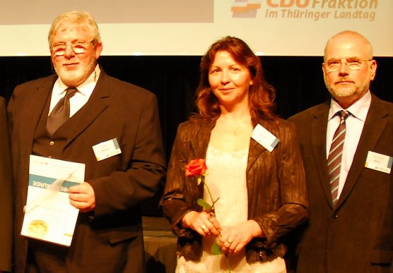 Von links:  Harald Volkmann, Susanne Brandt, Franz-Ulrich B&ouml;rner (Foto: CDU-Landtagsfraktion)