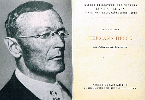 Druck mit Hesses Lebenslauf (Foto: Archiv Kneffel) Druck mit Hesses Lebenslauf (Foto: Archiv Kneffel)