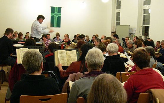 Gemeinsame Probe (Foto: Ann-Kristin Schmidt)