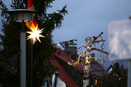 Weihnachten in der Blumensiedlung (Foto: nnz) Weihnachten in der Blumensiedlung (Foto: nnz)