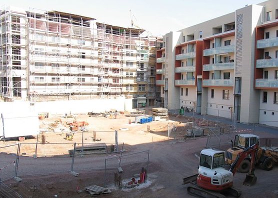 Blick auf den k&uuml;nftigen Innenhof (Foto: psv)