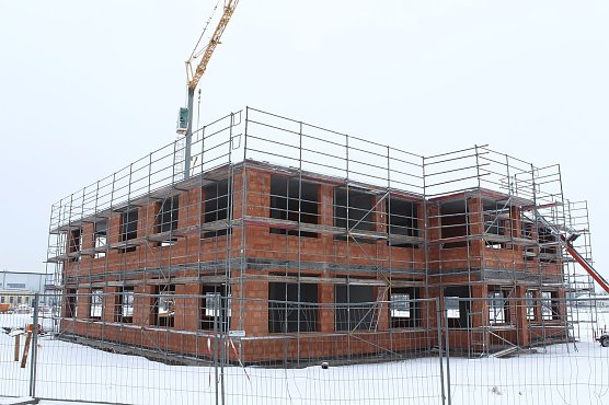 Verwaltungstrakt im Rohbau (Foto: nnz) Verwaltungstrakt im Rohbau (Foto: nnz)