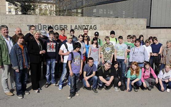Zu Gast im Landtag (Foto: Gordon Schmidt)