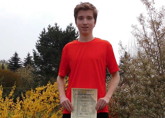 Bester seiner Altersklasse (Foto: privat) Bester seiner Altersklasse (Foto: privat)