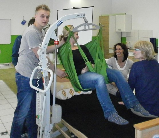 Lagerung geschult (Foto: privat)