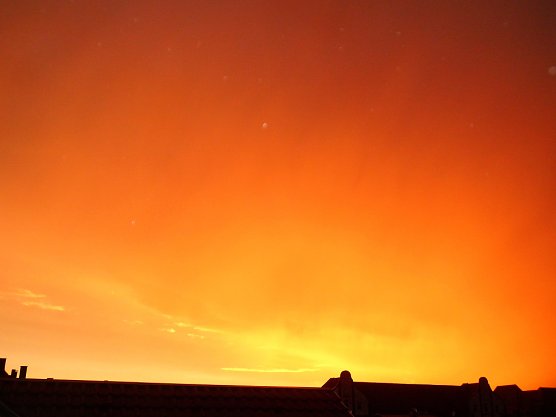 Abendhimmel &uuml;ber Nordhausen (Foto: Bernd Thielbeer)
