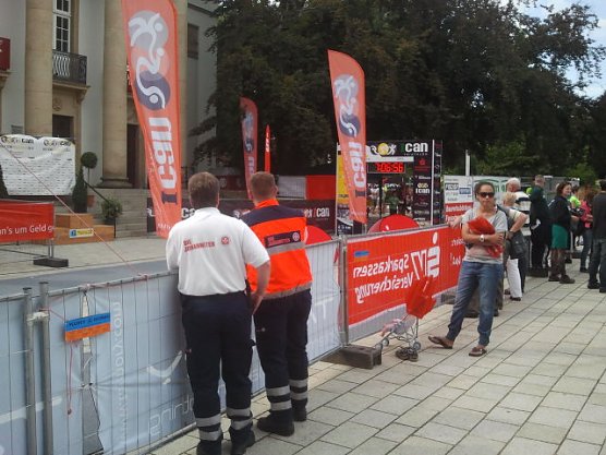 Einsatz beim Triathlon (Foto: Johanniter)