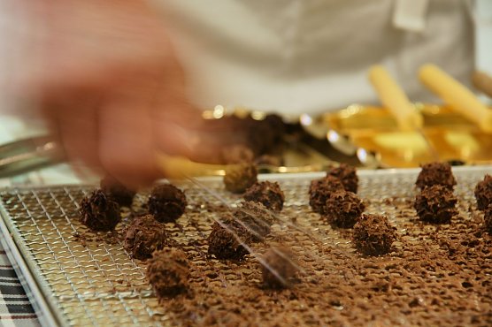 Alles dreht sich um Schokolade (Foto: M. Daniel) Alles dreht sich um Schokolade (Foto: M. Daniel)