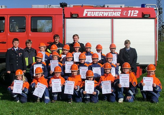 Leistungsabzeichen abgenommen (Foto: privat) Leistungsabzeichen abgenommen (Foto: privat)