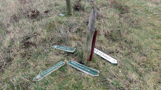 Wegweisend? (Foto: B. Schwarzberg)