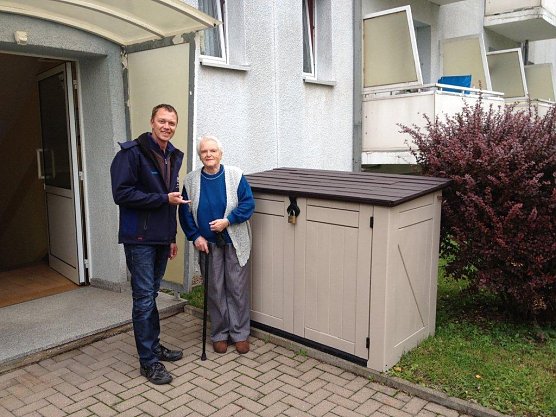 Garage &uuml;bergeben (Foto: WBG)