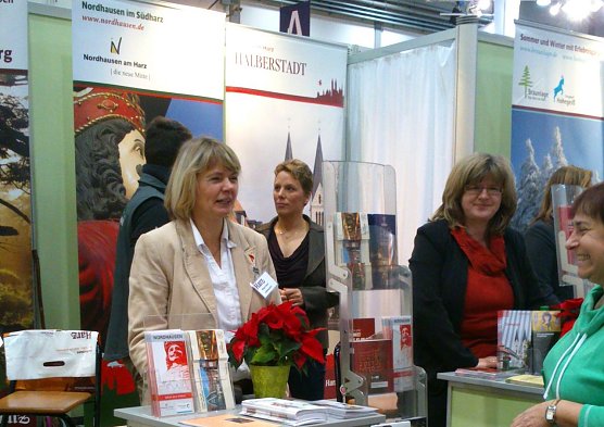 Birgit Adam auf der Messe in Leipzig (Foto: privat)