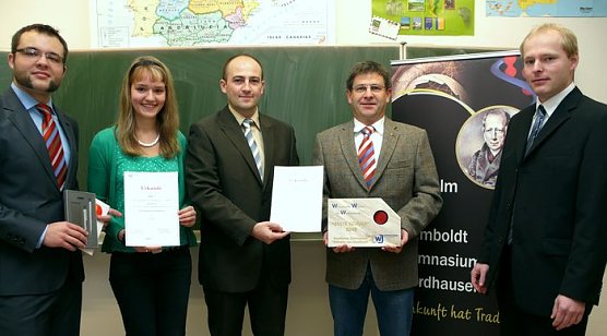 Urkunde und Preis &uuml;berreicht (Foto: nnz)