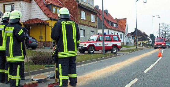 &Ouml;lspur beseitigt (Foto: Bernd Peter)