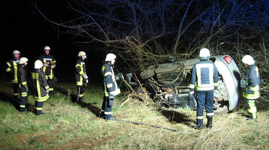 Auf dem Dach... (Foto: Feuerwehr Bleicherode) Auf dem Dach... (Foto: Feuerwehr Bleicherode)