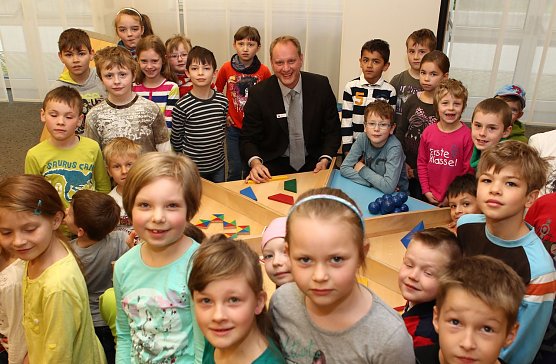 Mini-Mathematikum in der Nordh&auml;user Kreissparkasse (Foto: nnz)