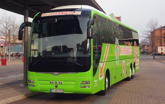 Fernbus in Nordhausen (Foto: Bernd Thielbeer)