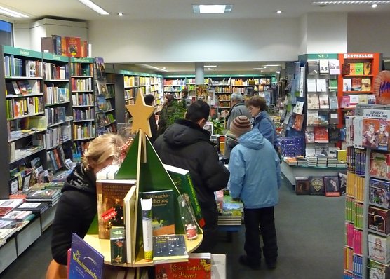 Hatte ge&ouml;ffnet: Buchhaus Rose (Foto: nnz)