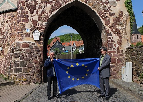 Abgeordneter Dr. Koch und Neustadts Dirk Erfurt (Foto: B. Feyer)