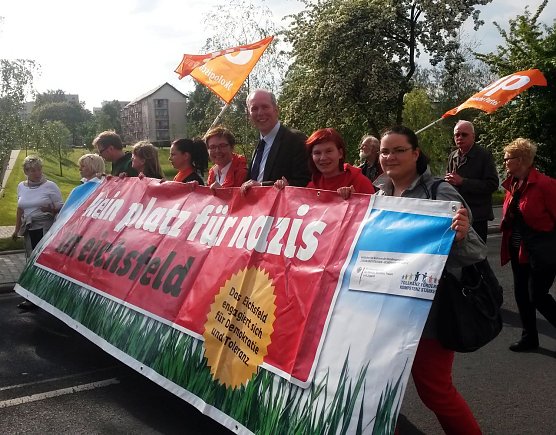 Protest in Leinefelde (Foto: Jusos) Protest in Leinefelde (Foto: Jusos)