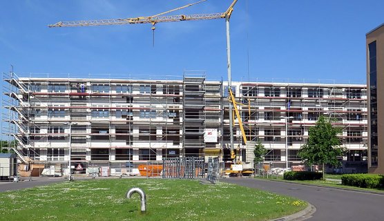 Baufortschritt auf Klinik-Gel&auml;nde (Foto: nnz)