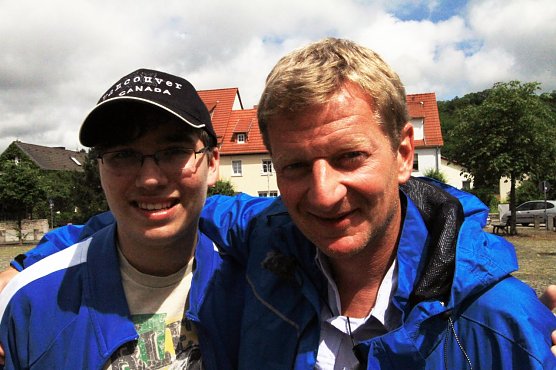Comedian Michael Kessler mit OKN Nachwuchs Justin Eheg&ouml;tz (Foto: Justin Eheg&ouml;tz)