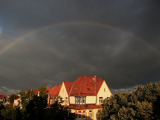 Abendhimmel &uuml;ber Nordhausen (Foto: Bernd Thielbeer)