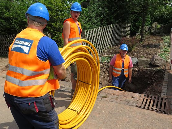 Leitung zum Grundst&uuml;ck (Foto: nnz)