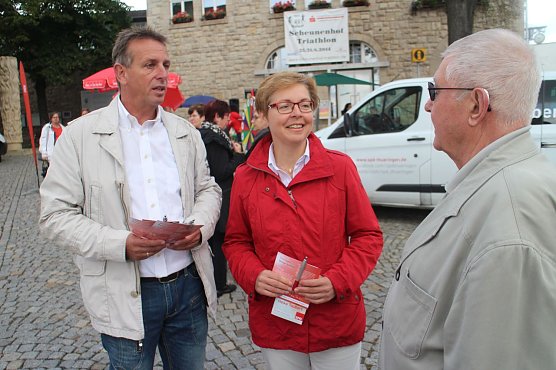 Wieninger und Taubert im B&uuml;rgergespr&auml;ch (Foto: Angelo Glashagel)