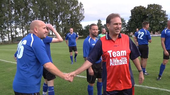 Die Nordh&auml;user Mannschaft hatte leichten Altersvorteil, das Teams Althaus die einge&uuml;btere Mannschaft (Foto: Angelo Glashagel)