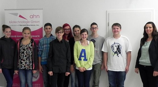 Zu Gast im Unternehmen (Foto: AHN Biotechnologie GmbH)