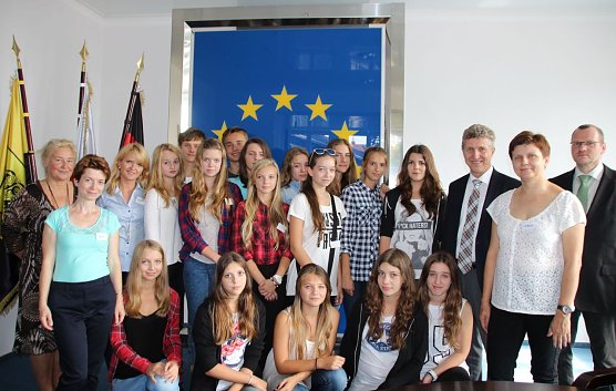 OB Zeh begr&uuml;&szlig;te die G&auml;ste aus Polen (Foto: Ilona Bergmann)