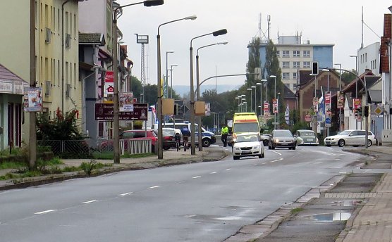 Unfall auf der Kreuzung (Foto: nnz) Unfall auf der Kreuzung (Foto: nnz)