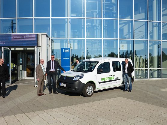 Vorstellung des "Werther Mobils" in Erfurt (Foto: privat/Gemeinde Werther)